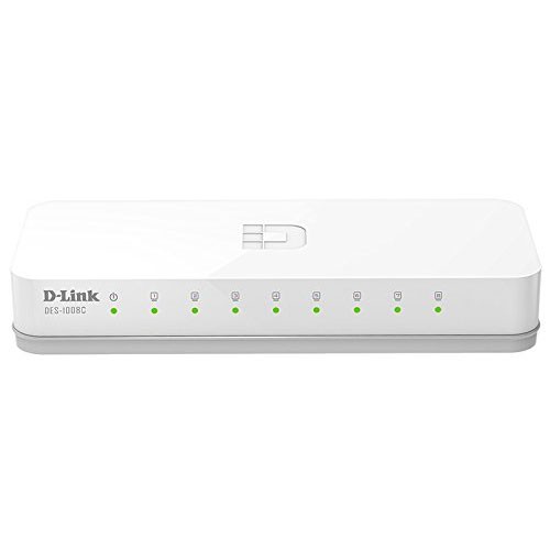 D-Link Unmanaged Standalone Switch (DES-1008C) 8 Port