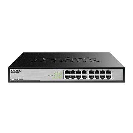 D-Link Unmanaged Standalone Switch (DES-1016C) 16 Port (Metal)