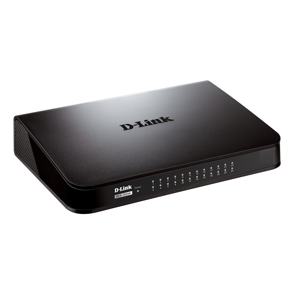 D-Link Unmanaged Standalone Switch (DES-1024A) 24 Port (plastic)
