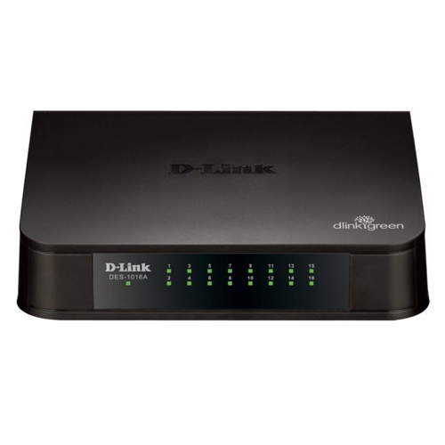 D-Link Unmanaged Standalone Gigabit Switch (DGS-1016A) 16 Port Base-T