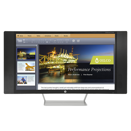 Monitor HP EliteDisplay S270c (K1M38A7) 27-inch LED Curved
