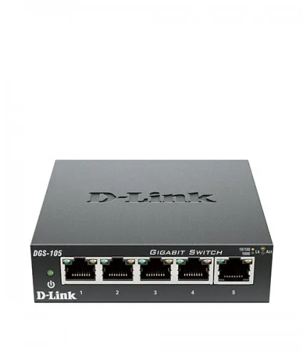 D-Link Unmanaged Switch (DGS-105/E) 5 Port (metal)