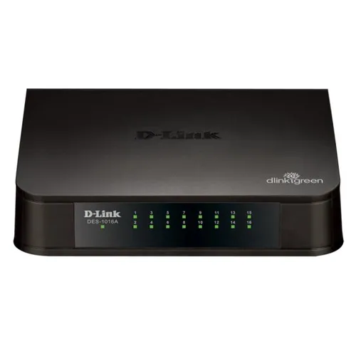 D-Link Unmanaged Standalone Gigabit Switch (DGS-1016A) 16 Port Base-T