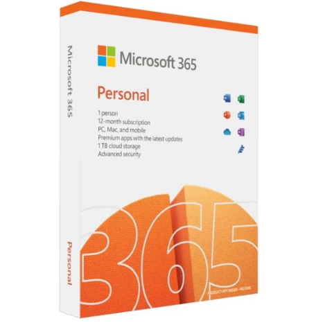 Microsoft 365 Personal Subscr PK Lic 1YR Online APAC EM ESD