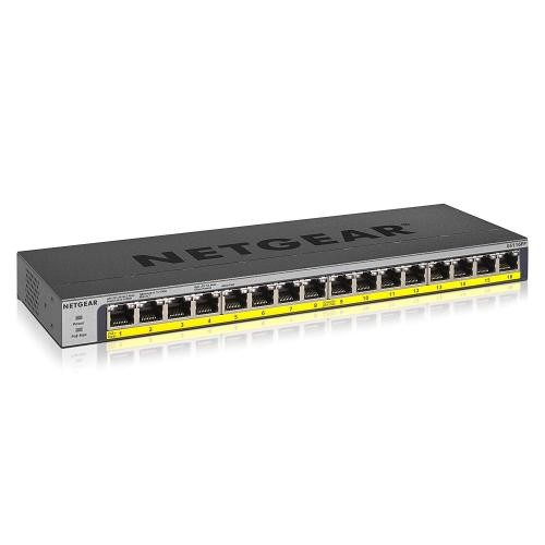 NETGEAR 16-Port Gigabit Ethernet POE Unmanaged Switch (GS116PP-100EUS)