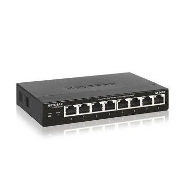 NETGEAR 8-Port Gigabit Ethernet Smart Managed Pro Switch (GS308T-100PES)