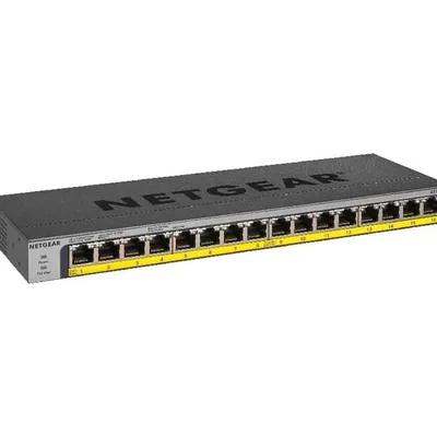 NETGEAR 16-Port Gigabit Ethernet POE Unmanaged Switch (GS116LP-100EUS)